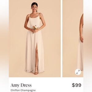 Birdy Grey Amy Dress - Chiffon Champagne